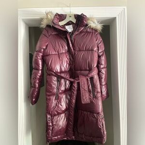 Sam Edelman Bordeaux Puffer Jacket with Hood-NWT-Size XS